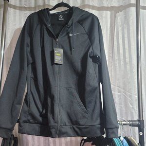 Nike Drifit Black Zip up Hoodie sz L